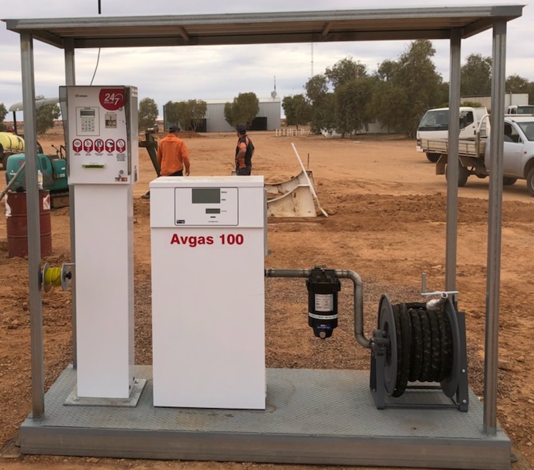 New refuelling system at William Creek introduced in October 2018.