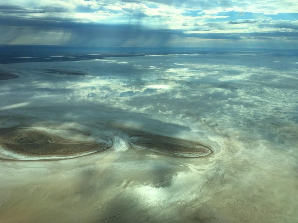 Breathtaking views of Lake Eyre after recent rain!